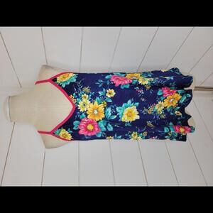 Lot of 2 NWOT small blue with flowers & pink tank tops